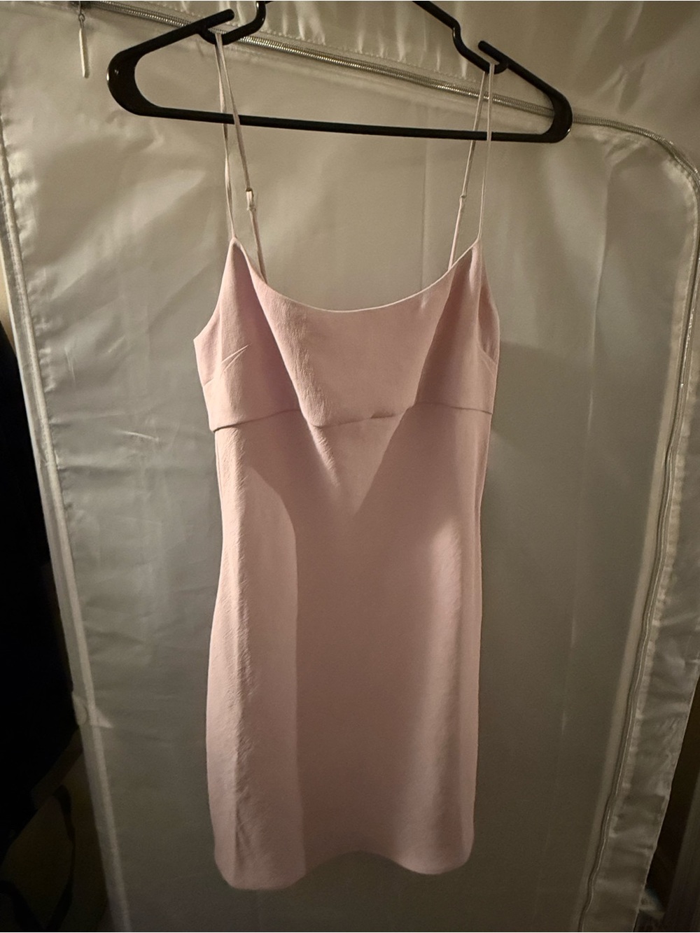 Aritzia Pink Slip Dress with Spaghetti Straps